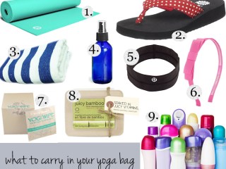 what to carry in your yoga bag