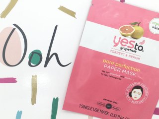yes to grapefruit pore perfection paper mask
