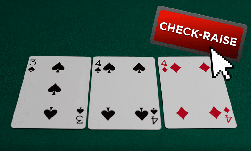 Check raise trong poker là một cách lừa đối thủ vào bẫy